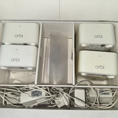 NETGEAR Orbi RBK12-100NAS Mesh Wi-Fi Router + Satellite (3,000sqft Coverage) - Image 1 of 2