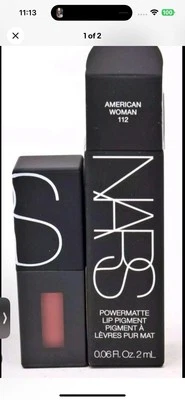 🌟 NEW NIB NARS Powermatte Lip Pigment 112 American Woman TRAVEL MINI 2ml/0.06oz - Image 1 of 3