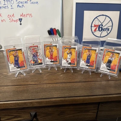 2024-25 Donruss Bomb Squad Lot Durant, Lebron, Curry, Luka, Trae, Vince Carter - Image 1 of 4