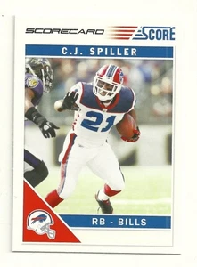 Tarjeta de puntuación 2011 #30 C.J. Spiller Buffalo Bills Clemson Tigers - Imagen 1 de 2