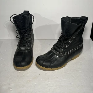 LL Bean Boots Edición Limitada Negro Bean Boot Hecho en EE. UU. Para Mujer Talla 6 - Imagen 1 de 7