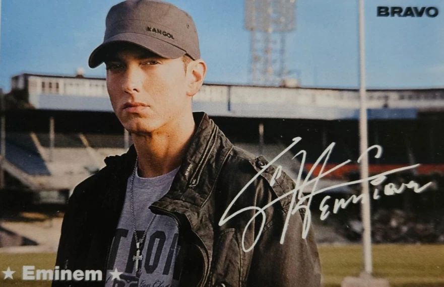BRAVO - Eminem - Druck Autogramm - ca. 7 x 10 cm - Mini Fan Card - Bild 1 von 1