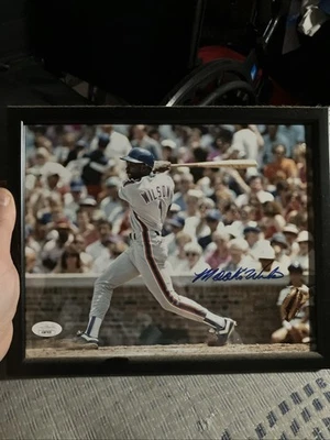 Mookie Wilson Signed Mets 8x10 Photo (JSA) - Image 1 of 2