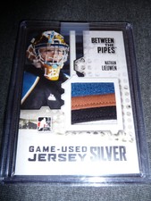2009-10 Between The Pipes Nathan Lieuwen Silver Jersey ( Sick 4clr Patch )  BTP 