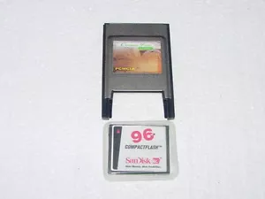 Tarjeta de memoria Janome 11000,D10000,10001, 9700, 9500, 300E 96mb + adaptador PCMCIA - Imagen 1 de 2