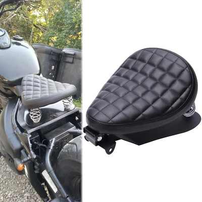 Asiento individual Bobber Spring para motocicleta Harley Softail Street Glide Road Glide Foto 1 de 4
