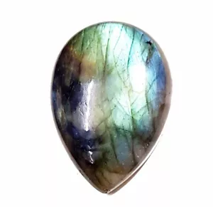 75.00 Crt Labradorite Jewelry Cabochons Spectrolite Teardrop Loose Gemastone - Picture 1 of 7