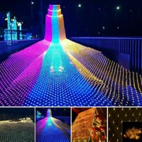 1.5m/2x3m/4x6m LED Lichternetz Lichterkette Weihnachtsbeleuchtung Außen Hochzeit 1.5m/2x3m/4x6m LED Lichternetz Lichterkette Weihnachtsbeleuchtung Außen Hochzeit