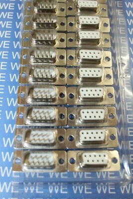 10Stück Sub-D-Buchse / Stecker / Gehäuse 9-polig Lötkelch / SUBD Kupplung