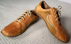 Thom McAn Brown/Tan Suede Leather Tie-up Casul Men's Size 13 Shoes Poron Comfort - Picture 1 of 13