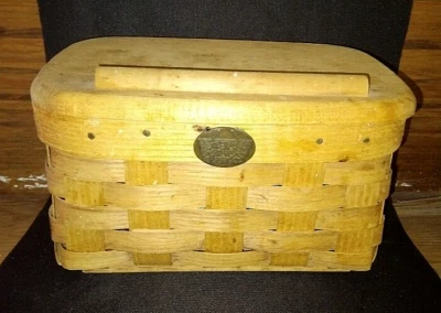 Vintage Collectible PETERBORO Basket Co Recipe Box Since 1854 Made in USA 2 pc - Image 1 of 4