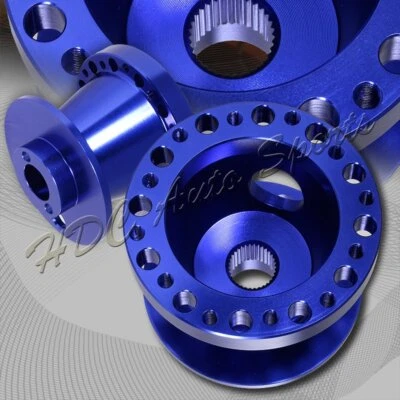 Adaptador de cubo de 6 orificios para volante de aluminio azul T6061 para Mazda RX-8 2004-2011 Foto 1 de 3