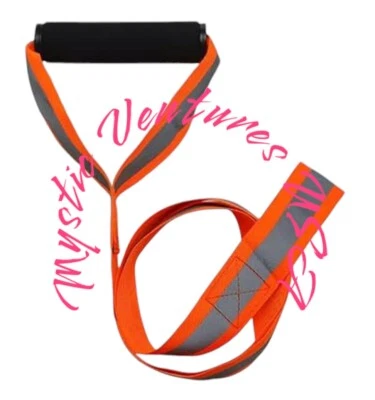 Deer Drag Grip Strap DURABLE Nylon REFLECTIVE Neon Blaze Orange Leash 48" - Image 1 of 2