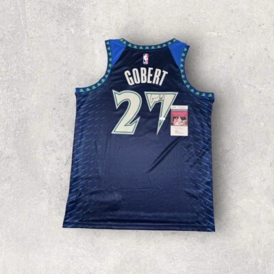 CAMISETA FIRMADA/AUTOGRAFIADA POR RUDY GOBERT MINNESOTA TIMBERWOLVES ¡CERTIFICADO DE AUTENTICIDAD JSA!! Foto 1 de 2