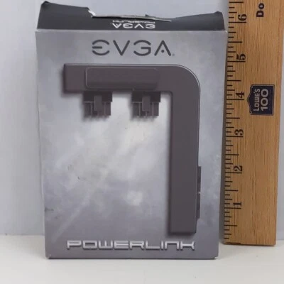 EVGA PowerLink GPU PCIe 8+8 Pin Connector Cable Management Adapter Black - Image 1 of 2