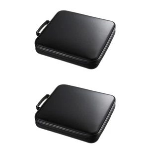 2 Pack CD-Aufbewahrung Sbox -Speicherbox Reisen -Organisator DVD-Hülle - Afbeelding 1 van 12