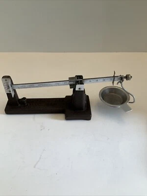 VINTAGE HERTERS INC. ESCALA DE RECARGA DE HIERRO FUNDIDO 1893 Waseda Minnesota  Foto 1 de 4