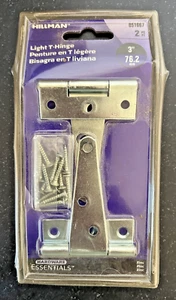 Hillman Light T-Hinge 3" Hardware, 2 pieces, #851667, New - Picture 1 of 2