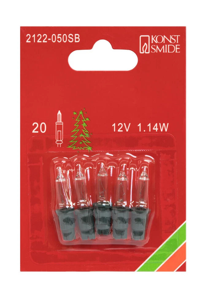 Konstsmide 2122-050SB Lämpchen Ersatz Birne grün 5er Pack 12V 1,14W Lichterkette - Bild 1 von 1