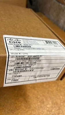 NEW Cisco NIM-2T 2-Port Serial WAN Interface Module for ISR Series Routers - Image 1 of 4