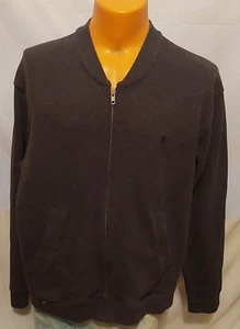 Polo By Ralph Lauren Herren XL dunkelgrau durchgehender Reißverschluss Bomber Style Sweatshirt - Bild 1 von 8