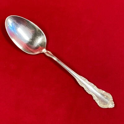 Ложка сервировочная ГРУЗИНСКАЯ РОЗА из чистого серебра REED & BARTON 8,5 дюйма b - Изображение 1 из 4