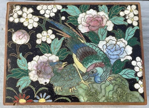 Antique 19th C. FINE Cloisonne Box Japanese Meiji Era 'Ming Dynasty' Chinese - Picture 1 of 24