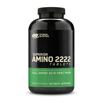 Optimum Nutrition Superior Amino 2222 comprimidos, aminoácidos essenciais, 160 unidades - Imagem 1 de 4