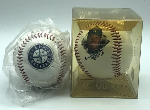1996 Fotoball Ken Griffey Jr. & Seattle Mariners American League Baseball LOT Cover