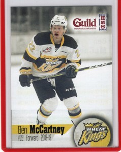 2018/19 Brandon Wheat Kings - BEN McCARTNEY [Tucson Roadrunners] AHL