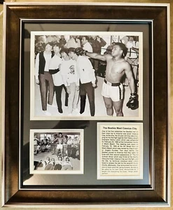 The Beatles Muhammad Ali Framed Collage Memorabilia - Picture 1 of 1