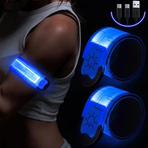 Reflective LED Armband Rechargeable for Running(2 Pack), Running Lights for Runn - Picture 1 of 12