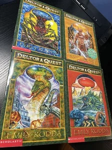 DELTORA QUEST 4 Book Lot EMILY RODDA #1, 2, 3 And 4 Young Adult Fantasy - Picture 1 of 4