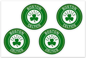 (4) Calcomanías/pegatinas Yeti de los Boston Celtics de la NBA *envío gratuito - Imagen 1 de 1