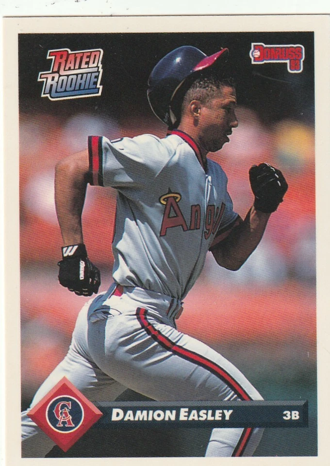FREE SHIPPING-MINT-1993 Donruss Damion Easley #457-RATED ROOKIE-ANGELS-BONUS CDS - Image 1 of 1
