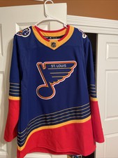 New ListingSt. Louis Blues Adidas Aeroready Authentic Retro 90'S Jersey Size 46 (Small)