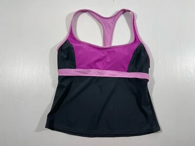 Tankini de verano para mujer Danskin rosa púrpura gris para llevar a la playa piscina L Foto 1 de 4