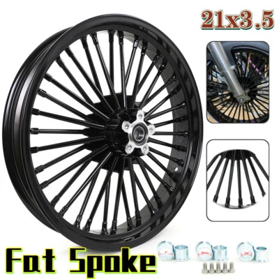 21 3.5 Fat Spoke Front Wheel Rim for Harley Softail Heritage FLSTC Dyna FXDWG - Изображение 1 из 4