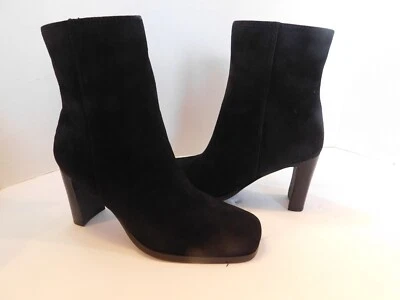 NWOT MARKON "ZOLLAN" LADIES BLACK SUEDE ANKLE BOOTS SIZE 6 M - Image 1 of 4