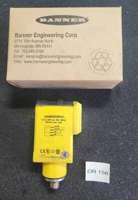 *PREOWNED* Banner Q45BW22RQ1 90-250V AC Photoelectric Sensor⚡️🇺🇸 SHIP+WARRANTY - Image 1 of 4