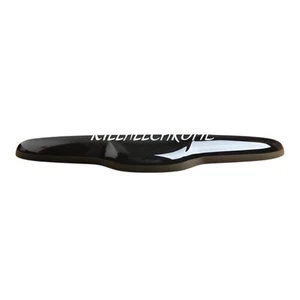 ABARTH NEW GLOSS BLACK BOOT TAILGATE HANDLE COVER 500 595 695 UK STOCK NO LOGO - Afbeelding 1 van 5