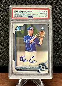 Ryan Cermak 2022 Bowman Draft Chrome Auto 1st Rookie Card RC #CDA-RCK PSA 💎 10 - Picture 1 of 2