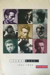 James Dean Vintage 1982 Tribute Poster 24 x 36 - Picture 1 of 4