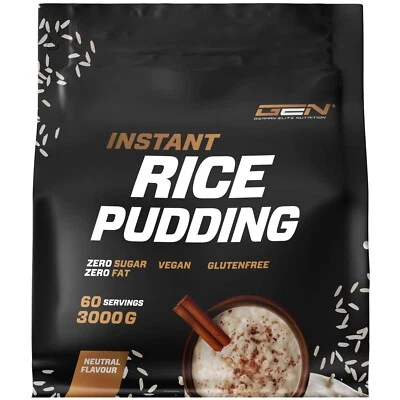 GERMAN ELITE NUTRITION Rice Pudding Neutral 3 kg - Vegan - 100% Reis - Komplexe Kohlenhydraten