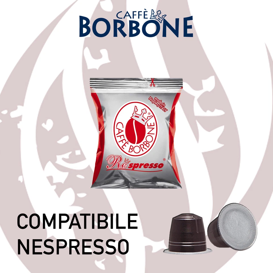 600 CAPSULE NESPRESSO* RESPRESSO RED ROSSA CAFFE BORBONE