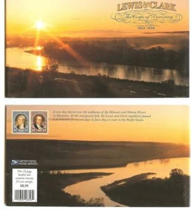 US Scott # BK-297 / 3855 / 3856 3856v / 3856b - LEWIS & CLARK - PRESTIGE BOOK - Picture 1 of 1