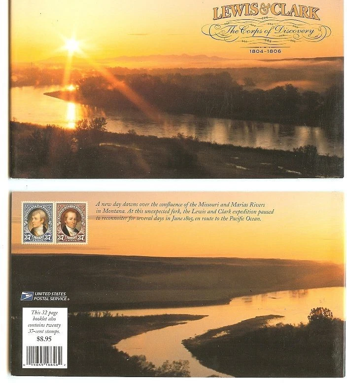 US Scott # BK-297 / 3855 / 3856  3856v / 3856b - LEWIS & CLARK - PRESTIGE BOOK - Image 1 of 1
