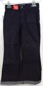 NWT GAP Girl's Black Sparkly Glittery Jeans Size 5 Hook & Zip Closure Belt Loops - Picture 1 of 12