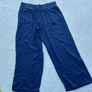 NWT Woman’s JM Collection Navy Wide Leg Flowy Light Pants Size XL - Picture 1 of 9