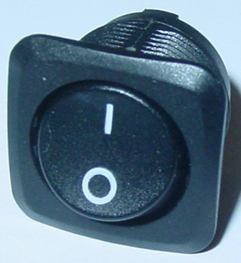 UNI Wippenschalter, Mini Wippenschalter, EIN/AUS, eckige Blende 250V 5A, S112S